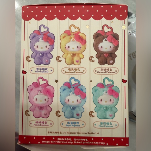 Hello Kitty Teddy Pajamas Plush Pendant, Top Toy brand - Picture 3 of 5